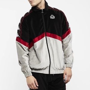 KAPPA Men's Velvet/Velour Cabrini Track Jacket